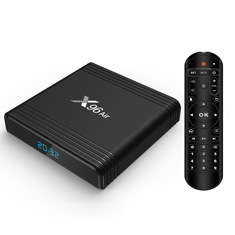X96 Air Android 9.0 Quad Core Amlogic S905X3 TV Box Dual Band WiFi Bluetooth Media Player 4 32GB X96 Air Android 9.0 Quad Core Amlogic S905X3 TV Box Dual Band WiFi Bluetooth Media Player 4 32GB